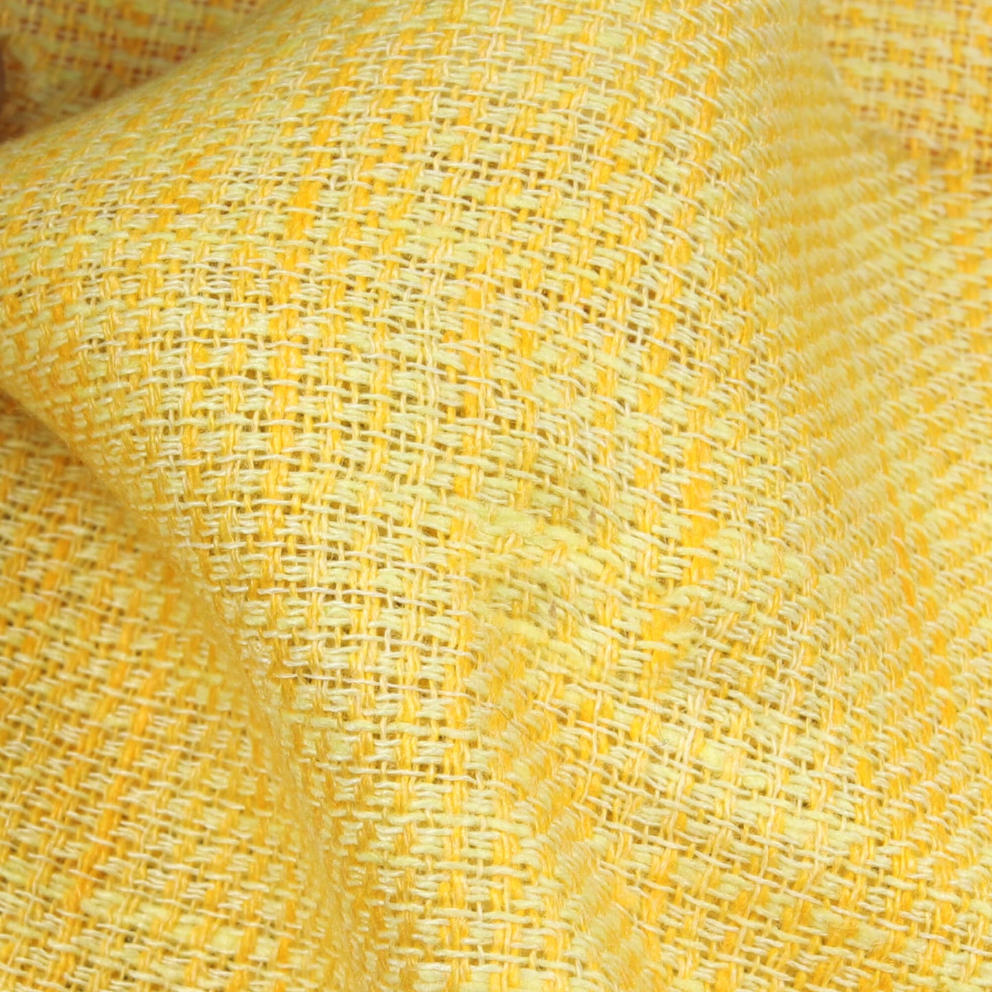 Yellow Plain Woven Dual Tone Matty Exclusive Shirting Fabric (Width 58 Inches)