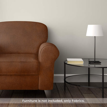 Sepia Brown Self Textured Exclusive Sofa Fabric (Width 54 Inches)