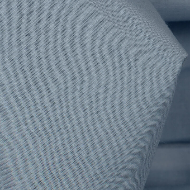 Pastel Blue Plain Cotton Cambric  Fabric - Fabcurate