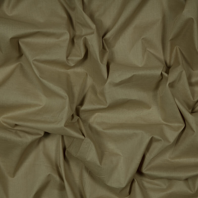 Tortilla Brown Plain Cotton Cambric  Fabric - Fabcurate
