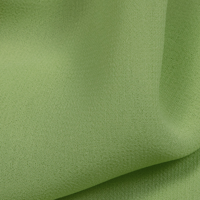 Frog Green Plain Georgette Fabric - Fabcurate