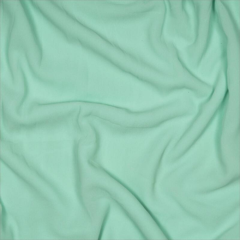 Mint Green Plain Georgette Fabric - Fabcurate