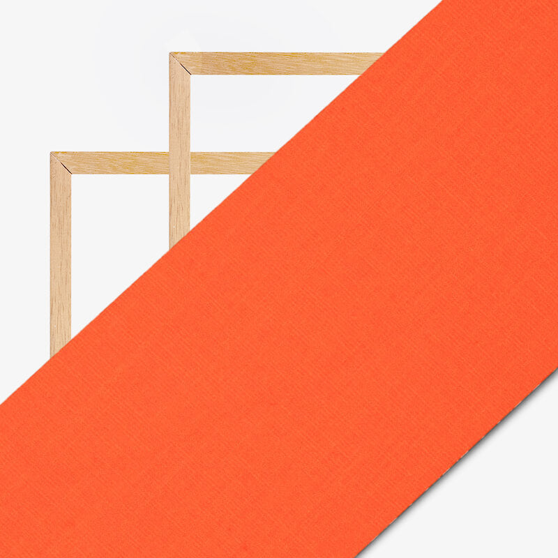 Orange Plain Rayon Slub Lycra Fabric - Fabcurate