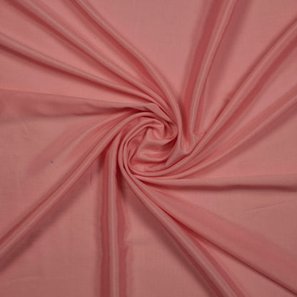 Salmon Peach Plain Modal Satin Fabric