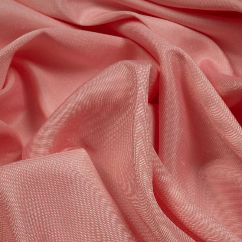 Salmon Peach Plain Modal Satin Fabric