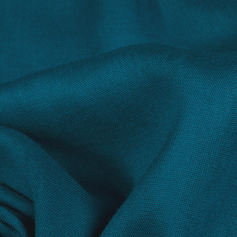 Sea Blue Plain Rayon Fabric - Fabcurate