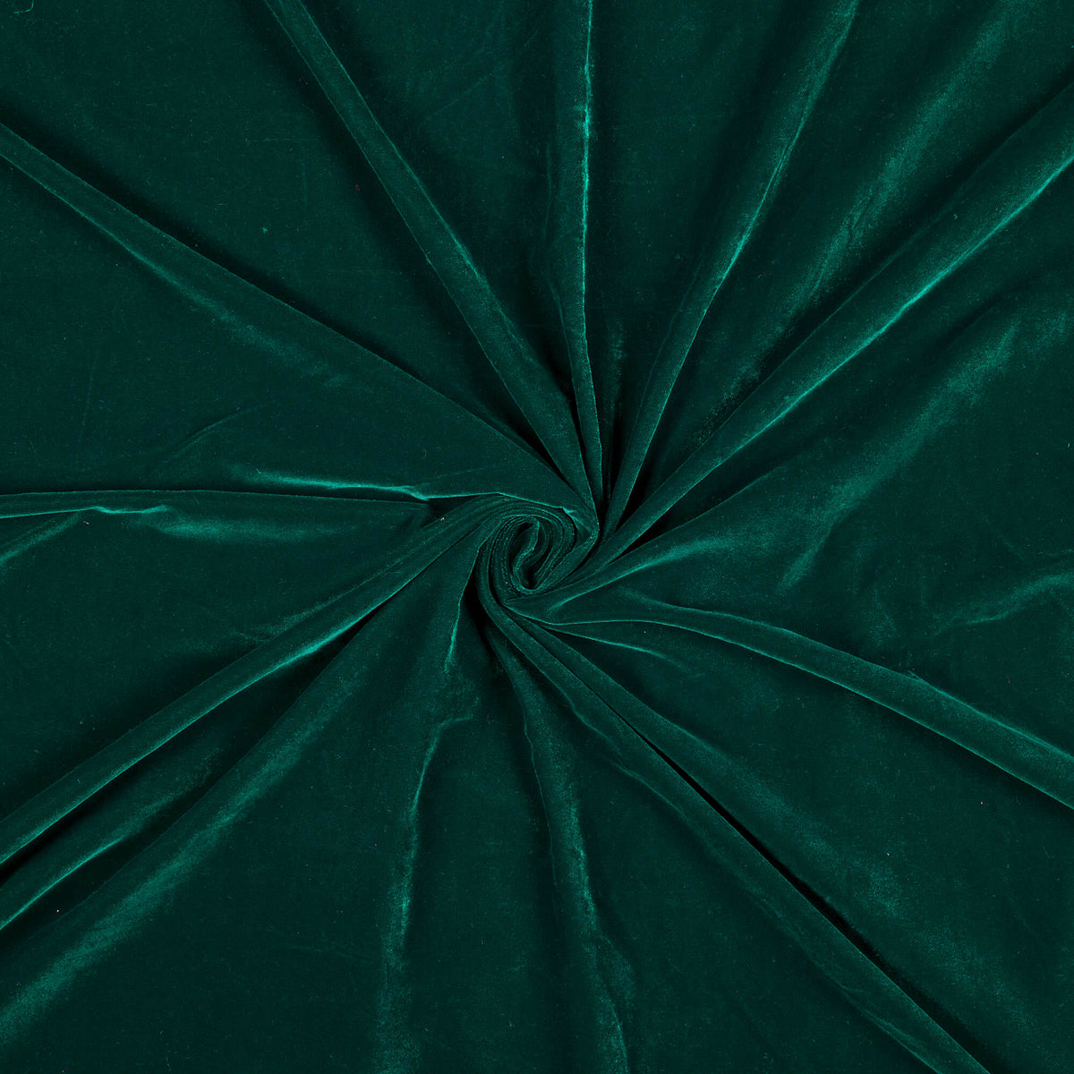 Bottle Green Plain Export Quality Micro Velvet Fabric - Fabcurate