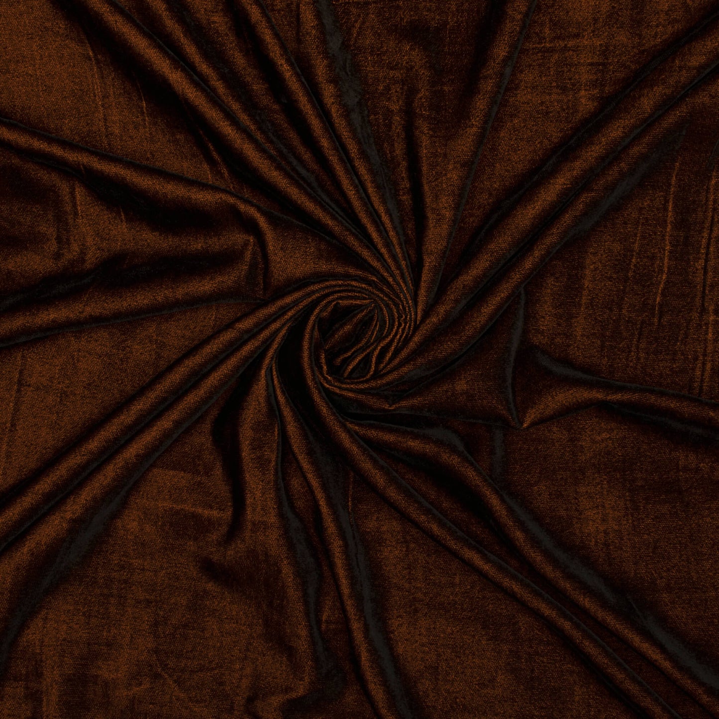 Pecan Brown Plain Export Quality Dual Tone Micro Velvet Fabric