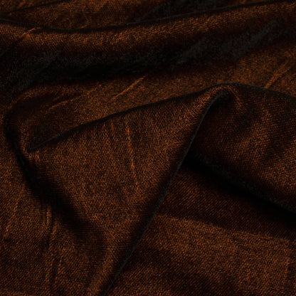 Pecan Brown Plain Export Quality Dual Tone Micro Velvet Fabric