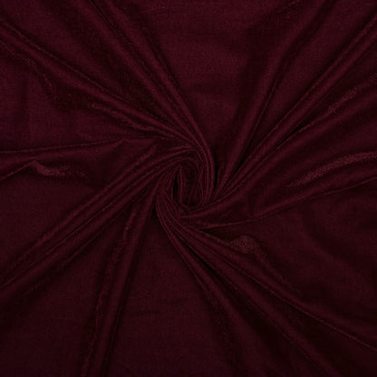 Maroon Plain Export Quality Dual Tone Micro Velvet Fabric