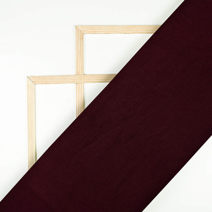 Maroon Plain Export Quality Dual Tone Micro Velvet Fabric