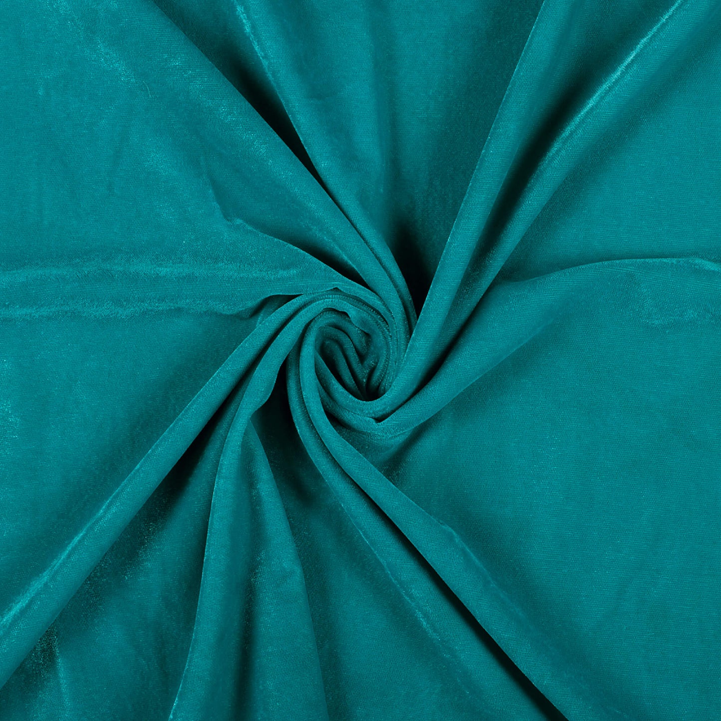 Turquoise Blue Plain Export Quality Micro Velvet Fabric