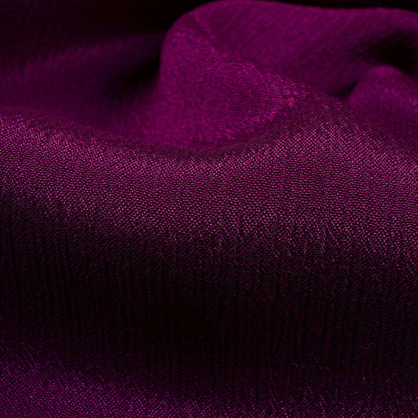 Wine Purple Plain Viscose Chinnon Chiffon Fabric
