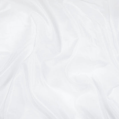 White Plain Premium Organza Silk Fabric - Fabcurate