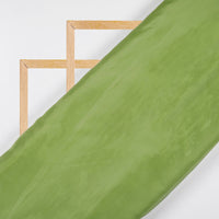 Dark Parrot Green Plain Premium Organza Silk Fabric - Fabcurate