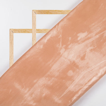Dark Peach Plain Premium Organza Silk Fabric - Fabcurate