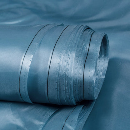 Carolina Blue Plain Premium Organza Silk Fabric - Fabcurate