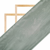 Pewter Grey Plain Premium Organza Silk Fabric - Fabcurate