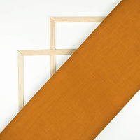 Honey Yellow Plain Cotton Exclusive Shirting Fabric (Width 36 Inches)