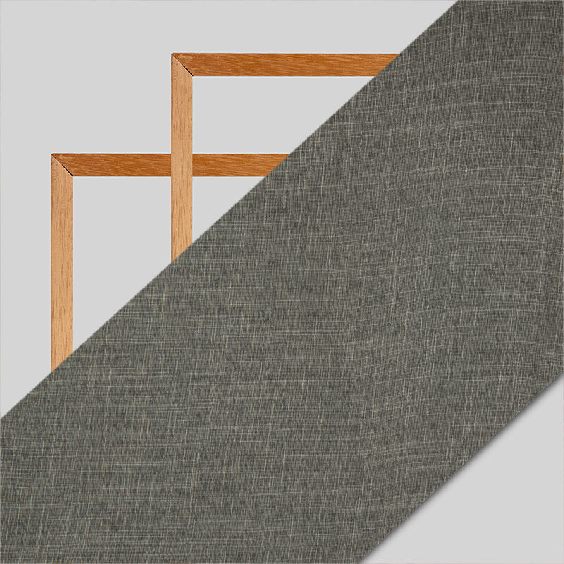 Grey And Black Weaved Dual Tone Plain Rayon Slub Fabric
