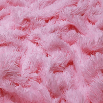Baby Pink Lion Fur Imported Fur Fabric