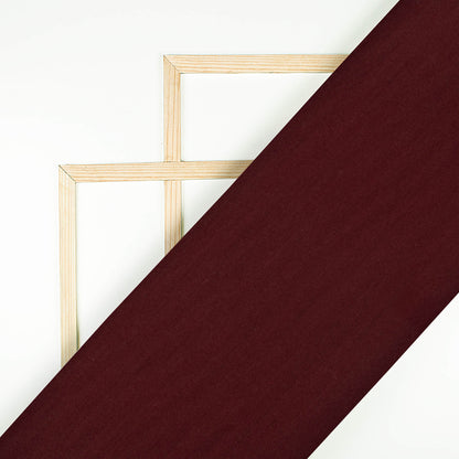 Maroon Plain Poly Poplin Premium Shirting Fabric (Width 58 Inches)