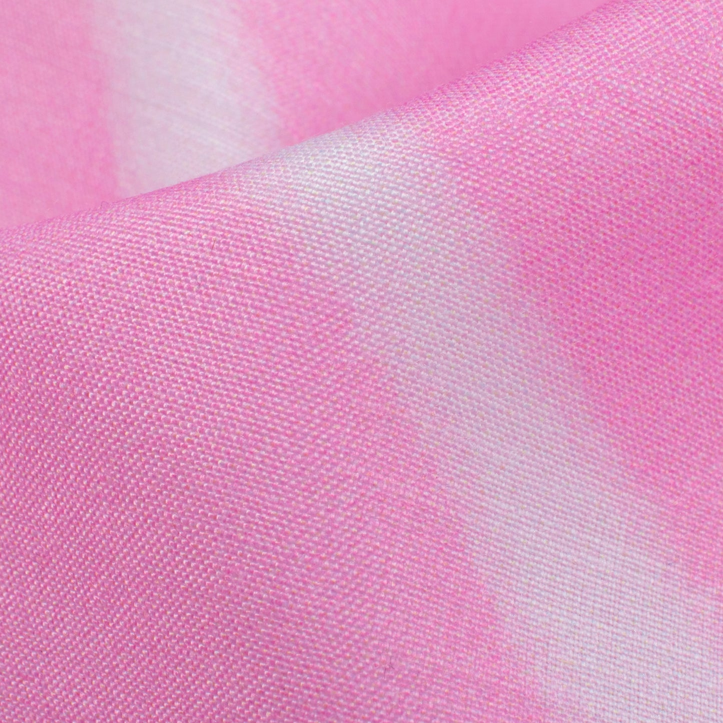 Taffy Pink And White Leheriya Pattern Digital Print Muslin Fabric