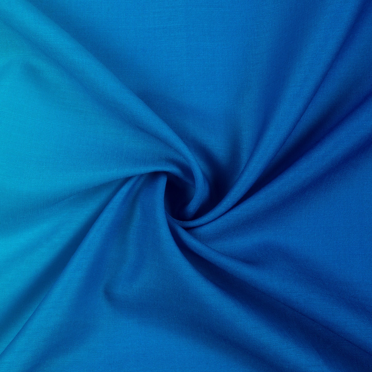 Azure Blue Ombre Pattern Digital Print Muslin Fabric