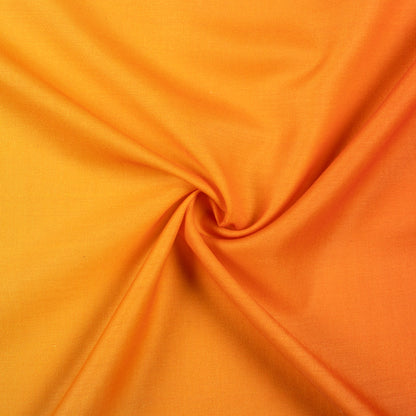 Honey Orange Ombre Pattern Digital Print Muslin Fabric