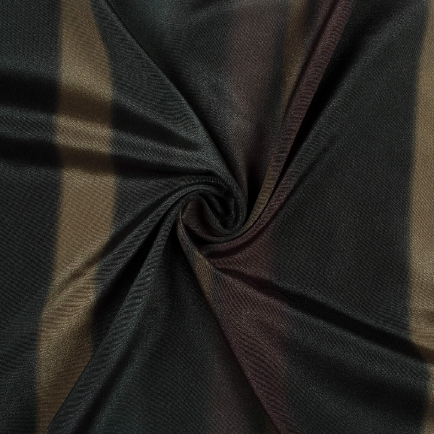 Black And Brown Stripes Pattern Digital Print Crepe Silk Fabric