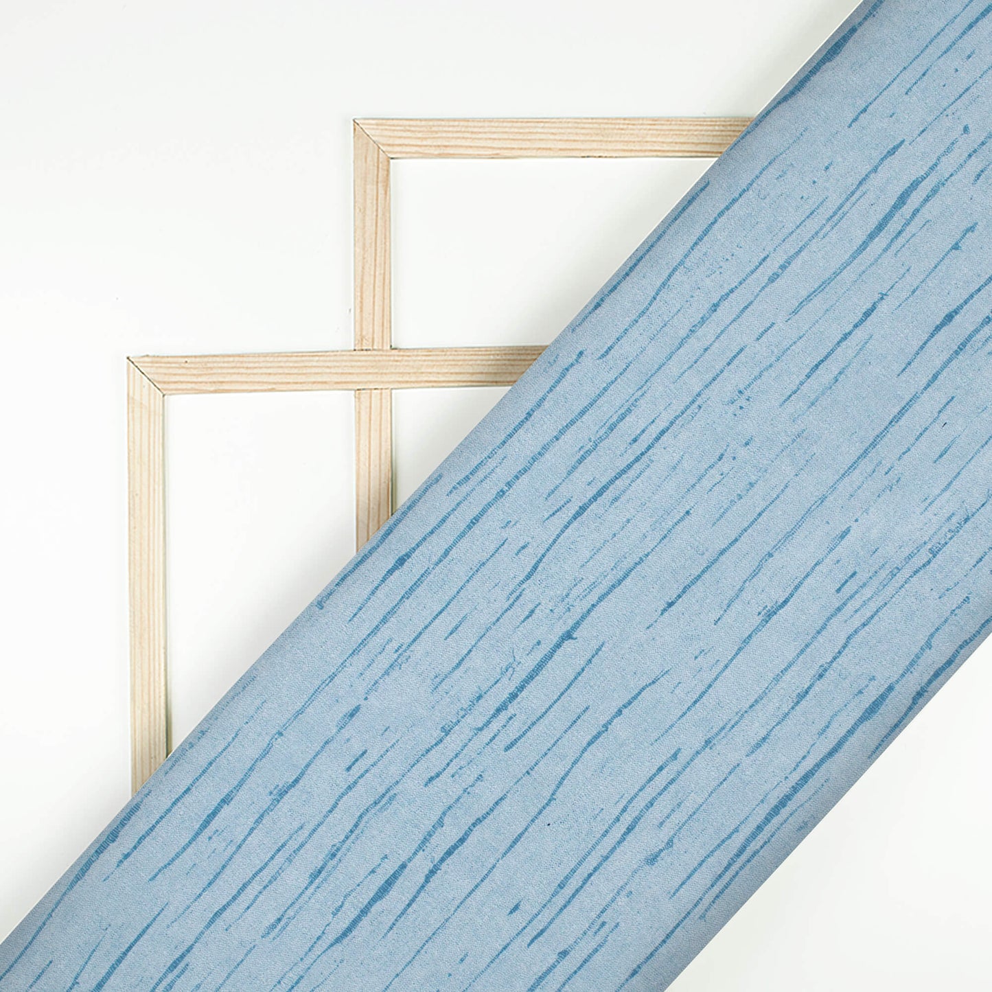 Slate Blue Textured Pattern Digital Print Crepe Silk Fabric