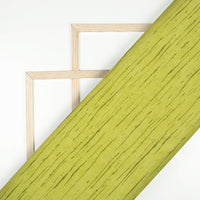 Moss Green Textured Pattern Digital Print Crepe Silk Fabric