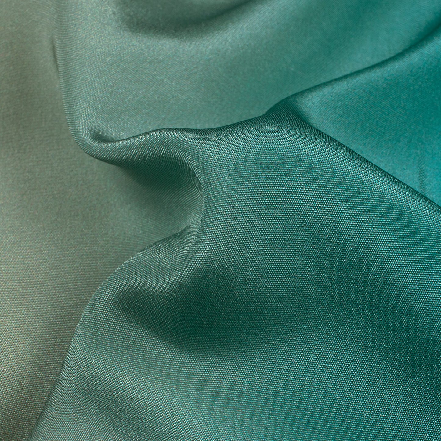 Beige Cream And Prussian Blue Ombre Pattern Digital Print Crepe Silk Fabric
