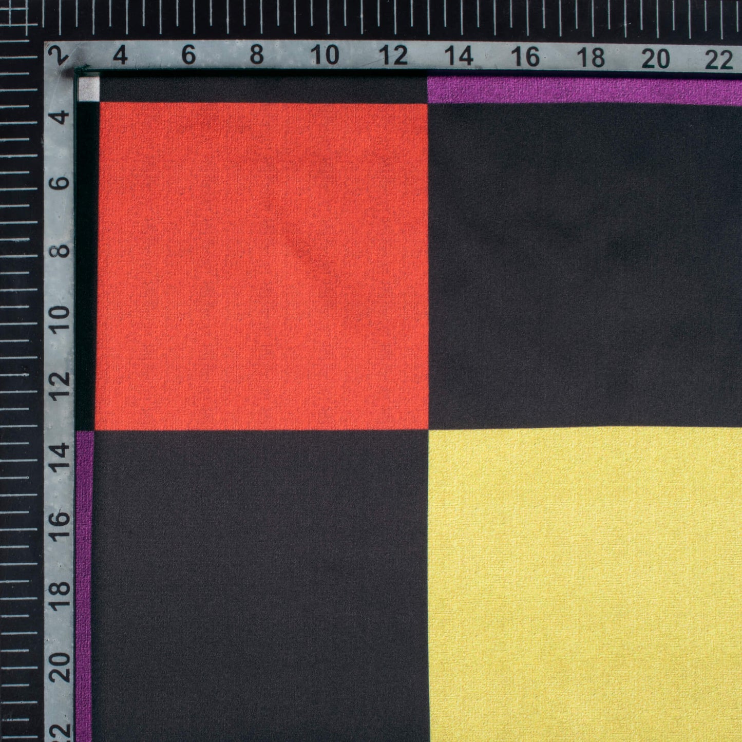 Multi-Color Checks Pattern Digital Print Japan Satin Fabric