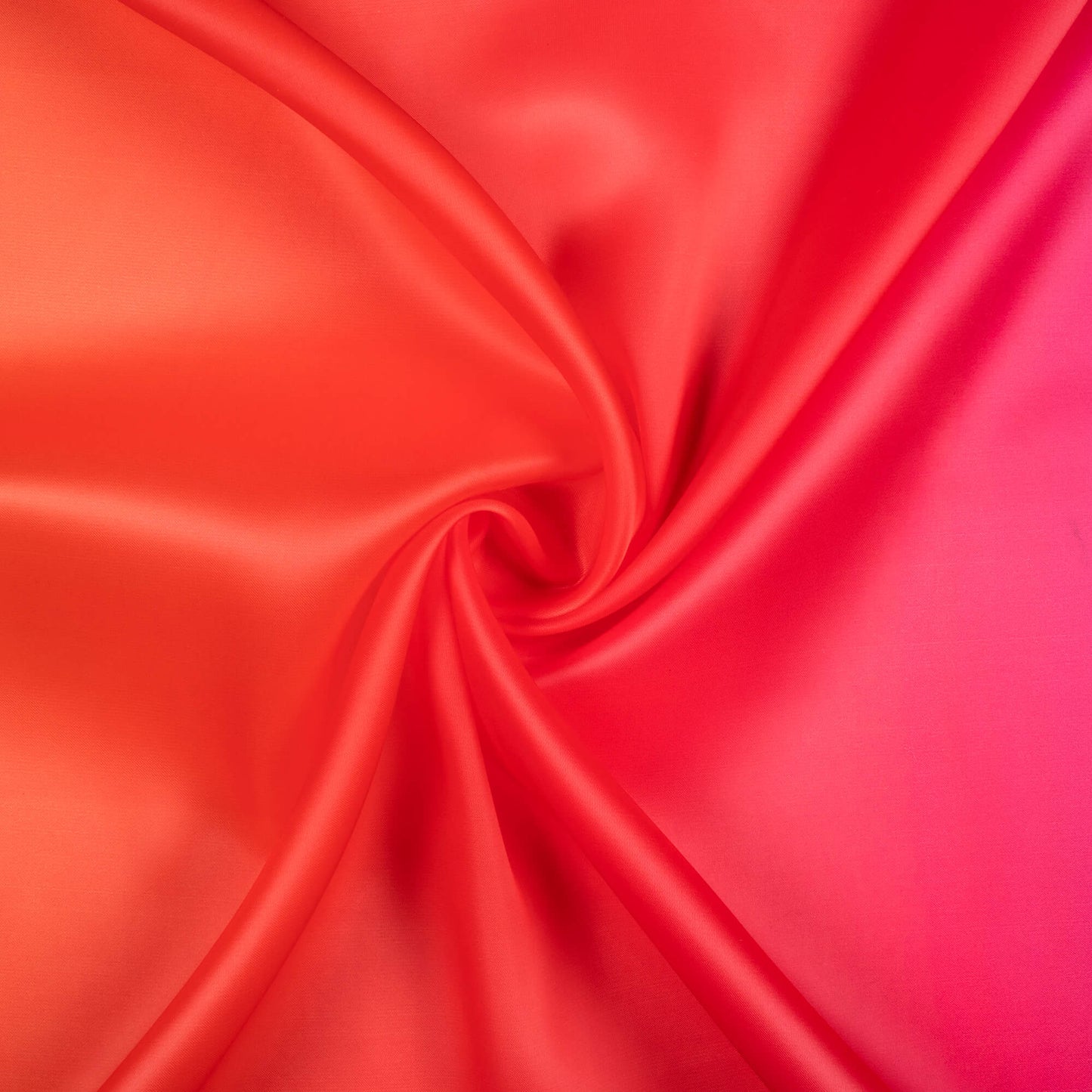 Red And Pink Ombre Pattern Digital Print Organza Satin Fabric