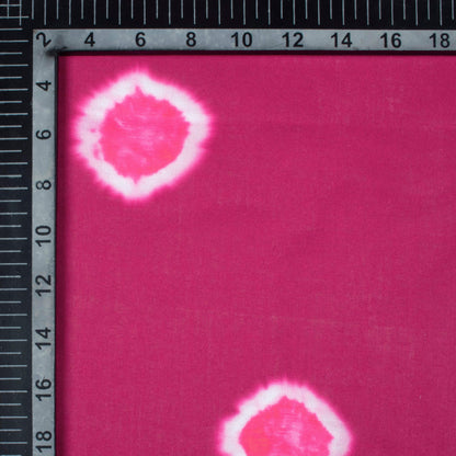 Magenta Purple And Pink Shiiborii Pattern Digital Print Poly Cambric Fabric