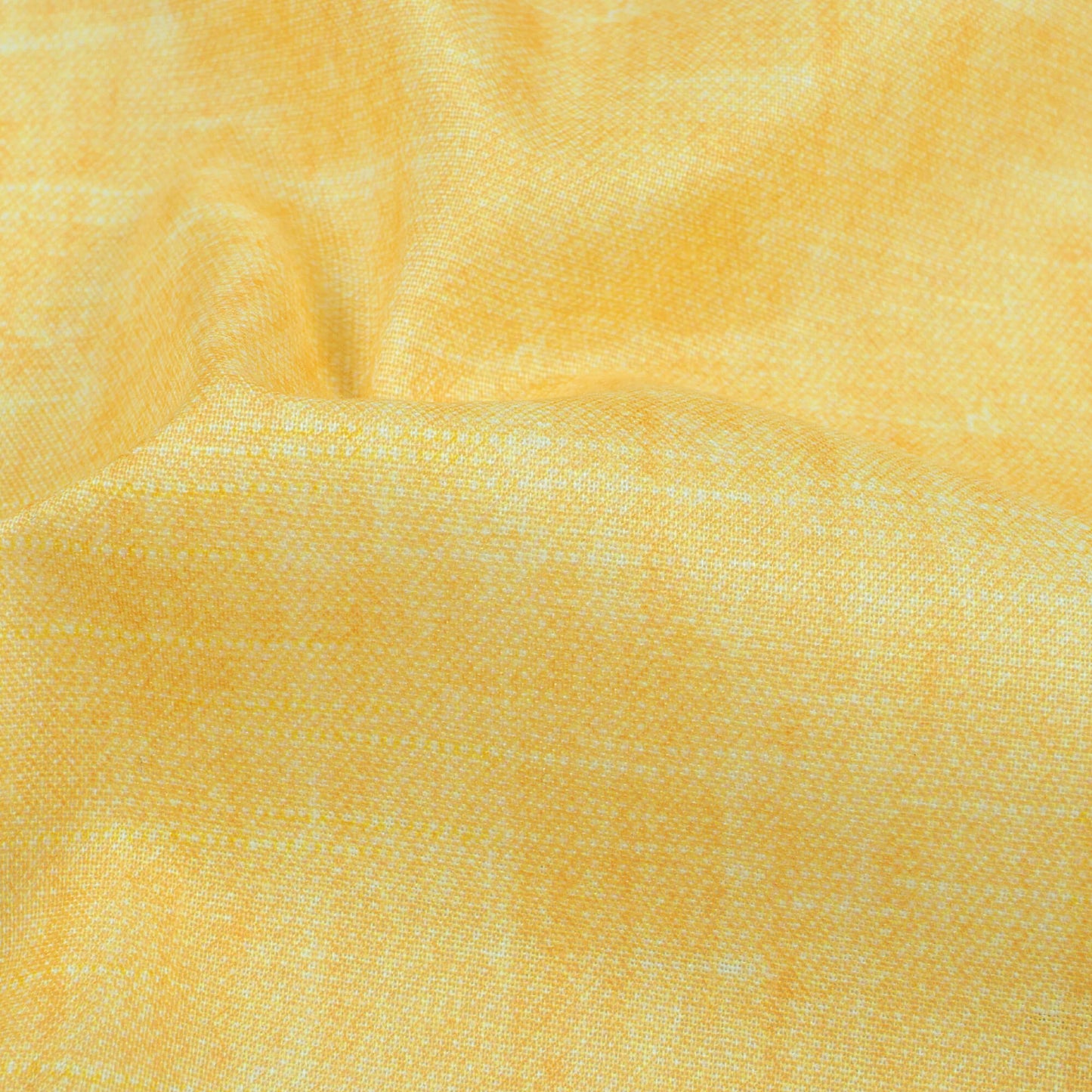 Flaxen Yellow Texture Pattern Digital Print Poly Cambric Fabric