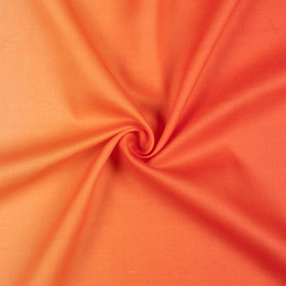 Candy Apple Red And Orange Ombre Pattern Digital Print Poly Glazed Cotton Fabric
