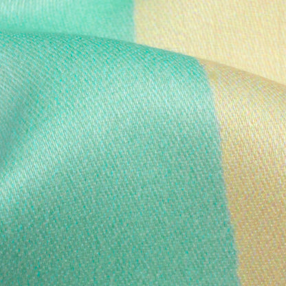 Punch Pink And Orange Stripes Pattern Digital Print Poly Glazed Cotton Fabric