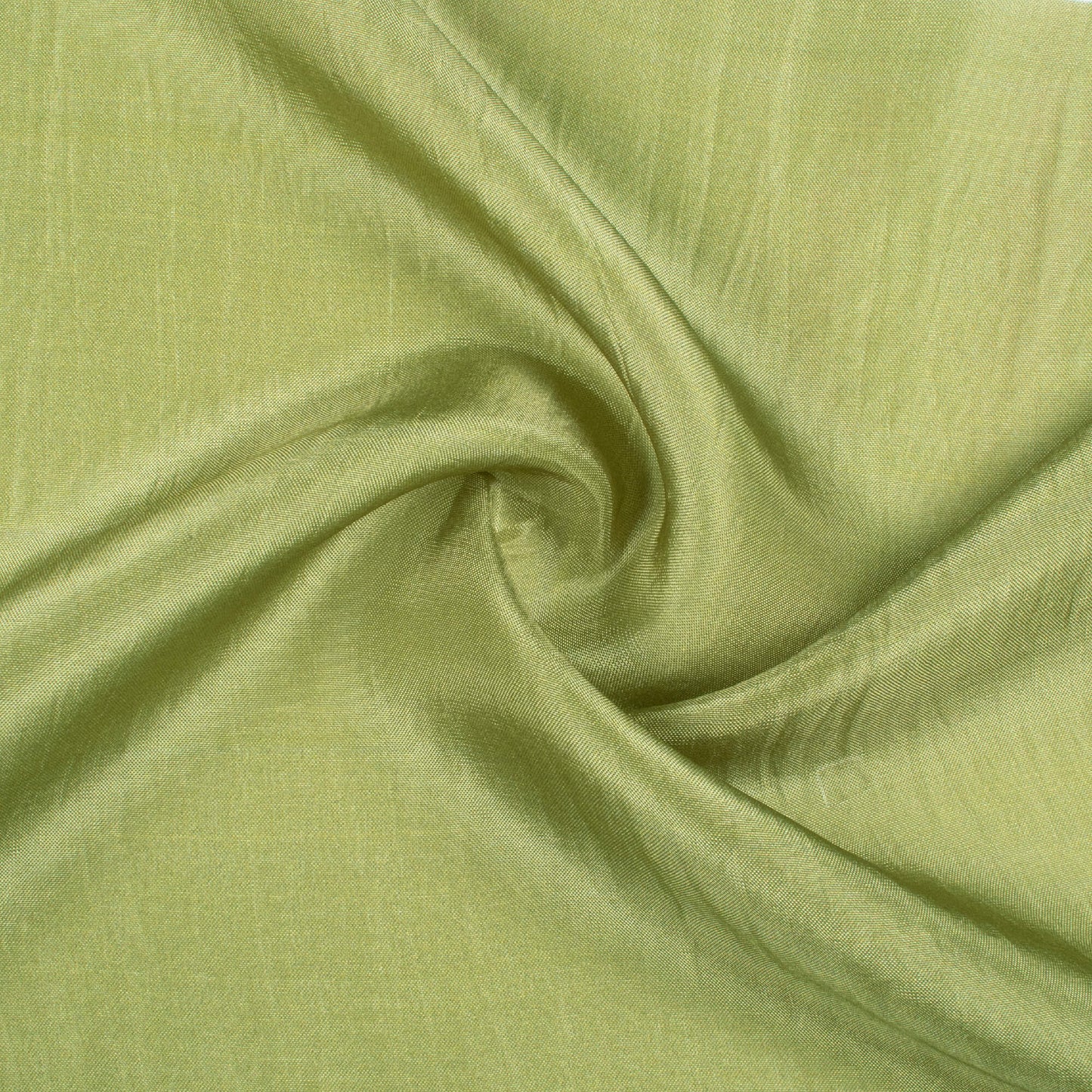Moss Green Texture Pattern Digital Print Viscose Uppada Silk Fabric