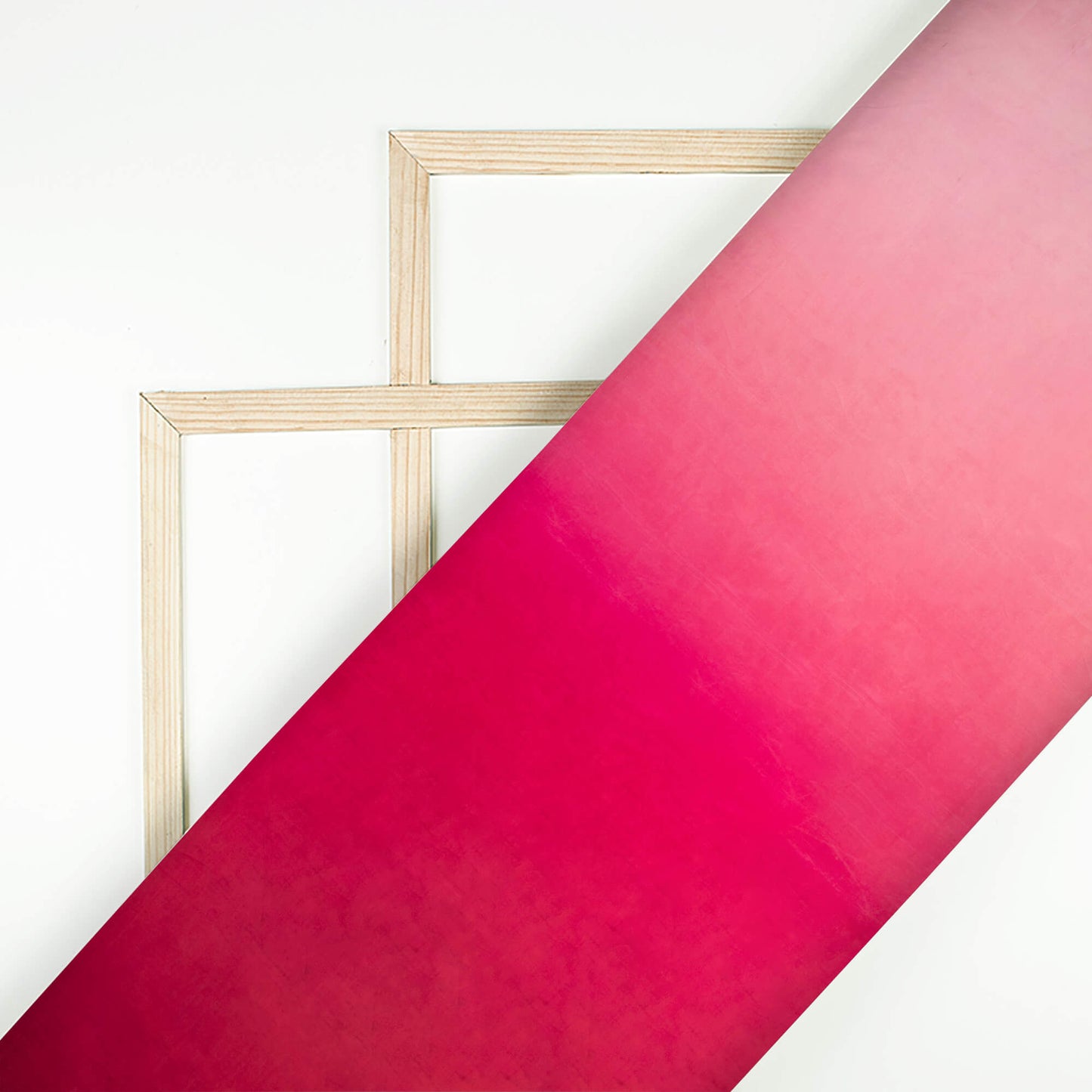 Magenta Pink Ombre Pattern Digital Print Viscose Uppada Silk Fabric