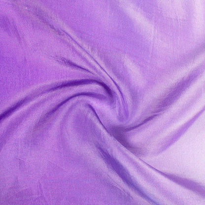 Navy Blue And Violet Purple Ombre Pattern Digital Print Viscose Uppada Silk Fabric