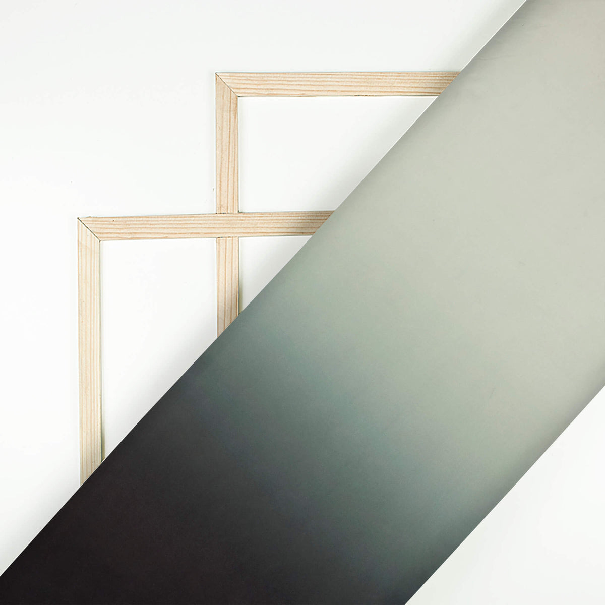 Black And Daisy White Ombre Pattern Digital Print Crepe Silk Fabric