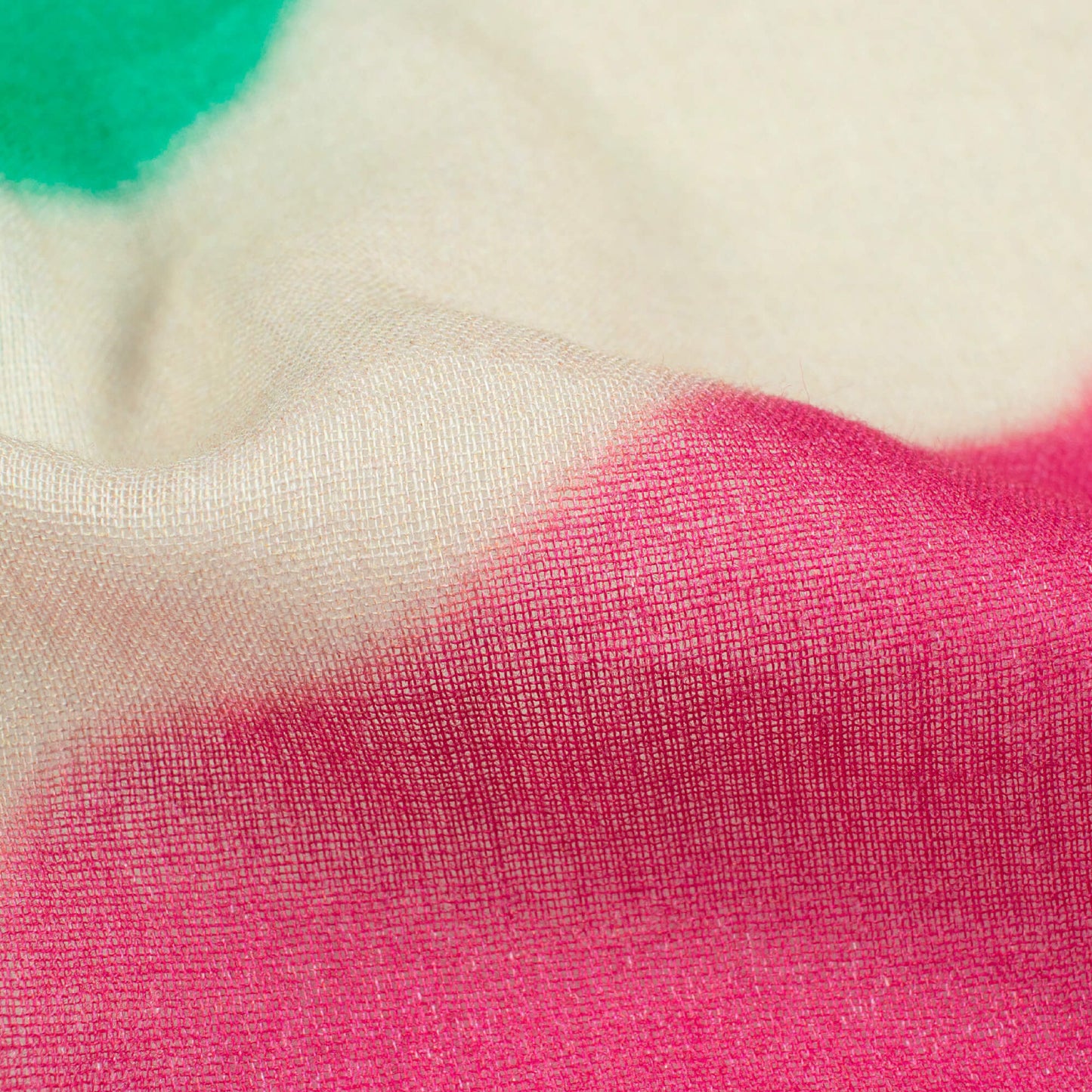 Multi-Color Leheriya Pattern Digital Print Pure Cotton Mulmul Fabric