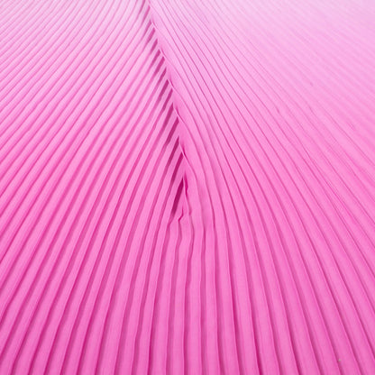 Taffy Pink Ombre Pattern Digital Print Georgette Pleated Fabric