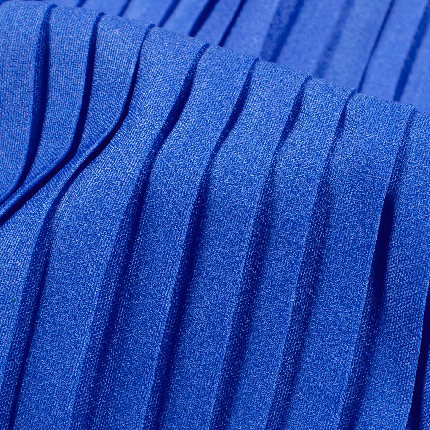 Royal Blue Ombre Pattern Digital Print Ultra Premium Butter Crepe Pleated Fabric