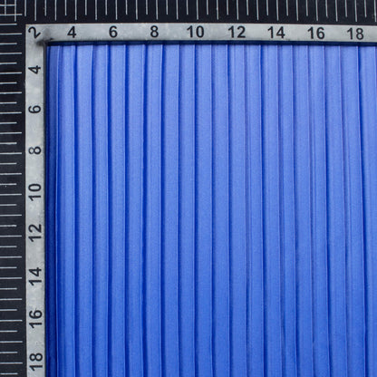 Royal Blue Ombre Pattern Digital Print Ultra Premium Butter Crepe Pleated Fabric