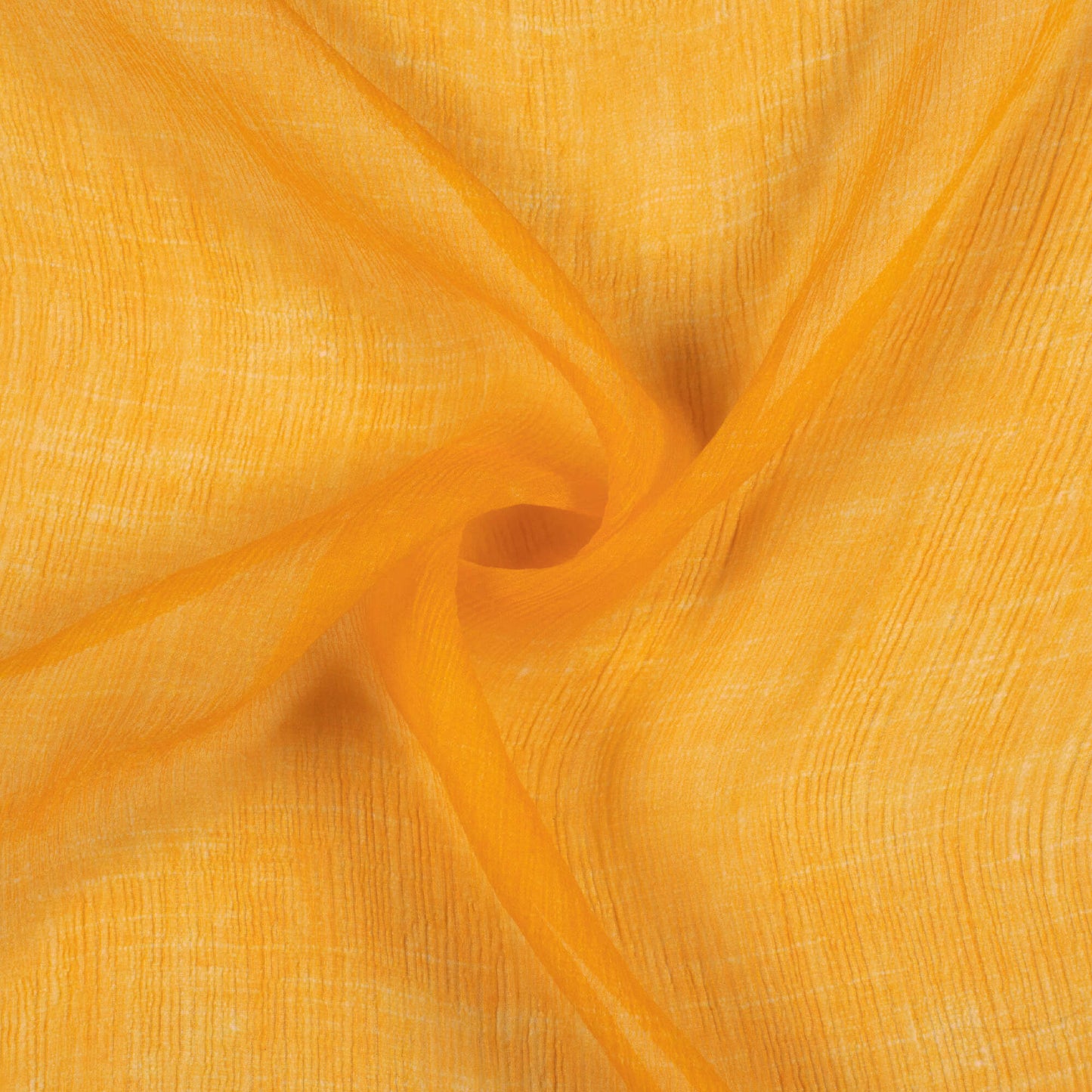 Merigold Yellow Texture Pattern Digital Print Bemberg Chiffon Fabric