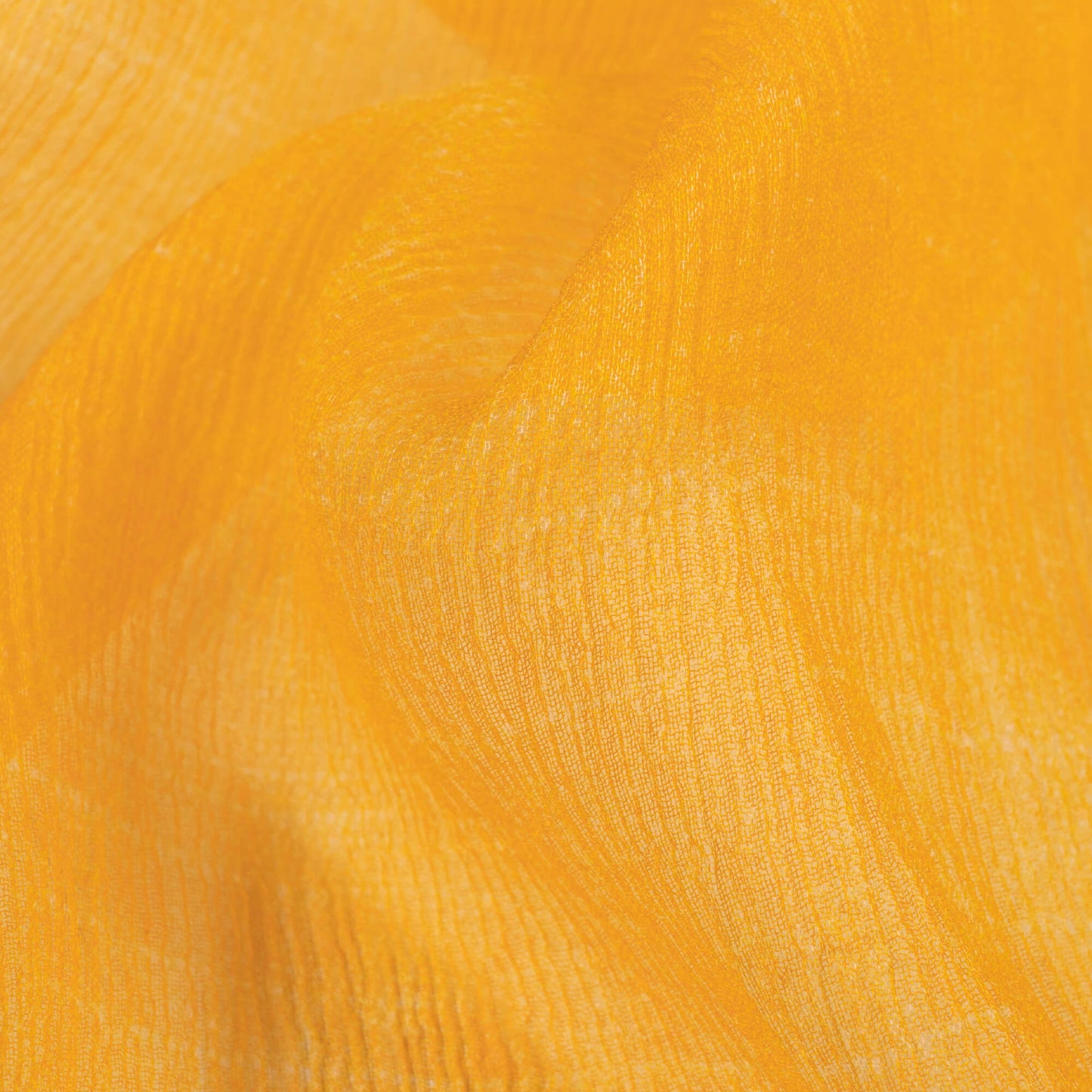 Merigold Yellow Texture Pattern Digital Print Bemberg Chiffon Fabric