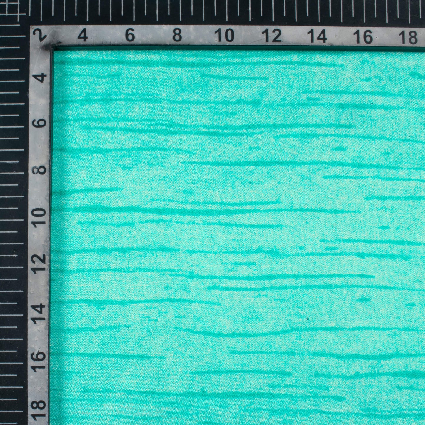 Sea Green Texture Pattern Digital Print Viscose Gaji Silk Fabric